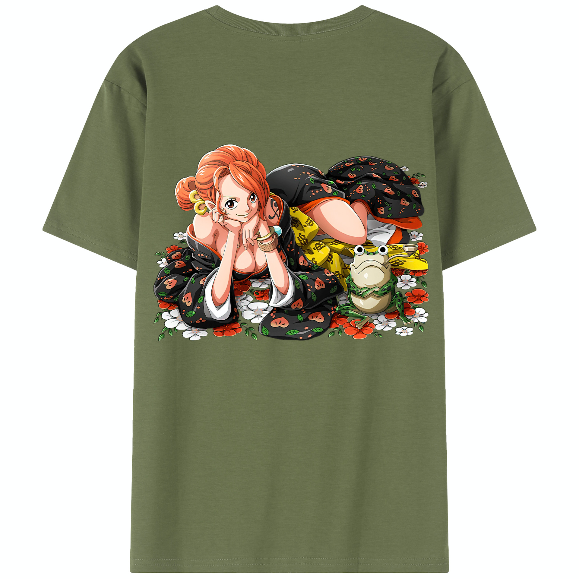 ワンピース ナミ ONE PIECE Nami 綿100％半袖Tシャツ（背面プリント）